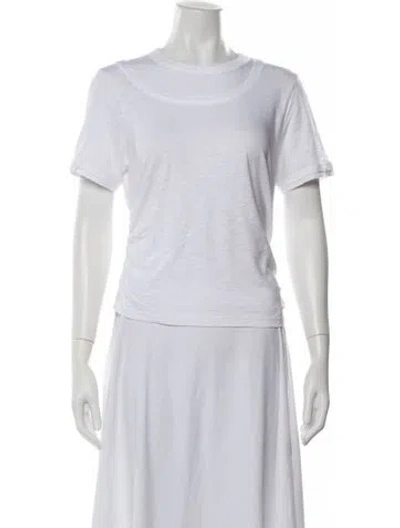 Pre-owned Veronica Beard Crew Neck Short Sleeve T-shirt W/ Tags In White