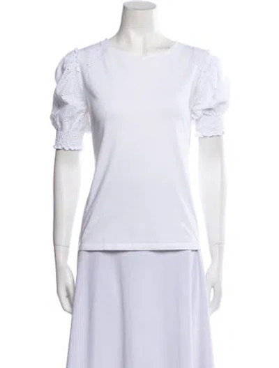 Pre-owned Crew Neck Short Sleeve T-shirt In White from The RealReal