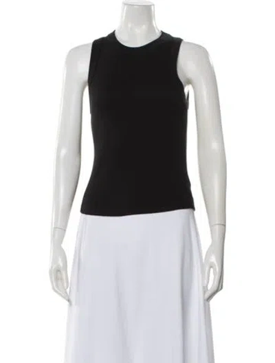 Pre-owned Veronica Beard Crew Neck Sleeveless Top In Black