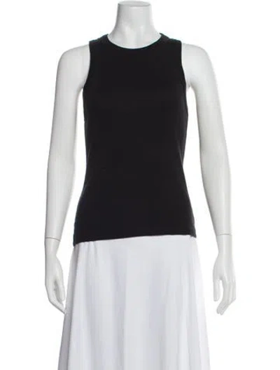Pre-owned Veronica Beard Crew Neck Sleeveless Top In Black