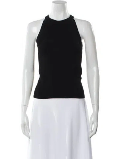 Pre-owned Veronica Beard Crew Neck Sleeveless Top In Black