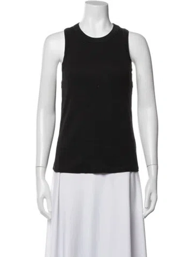 Pre-owned Veronica Beard Crew Neck Sleeveless Top In Black