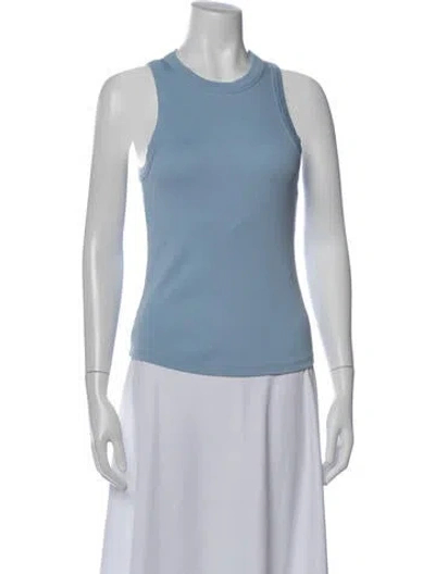 Pre-owned Veronica Beard Crew Neck Sleeveless Top In Blue