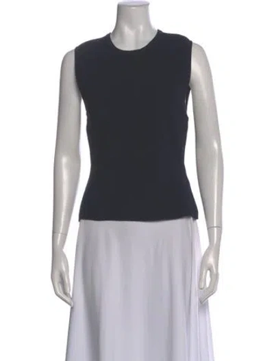Pre-owned Veronica Beard Crew Neck Sleeveless Top In Gray