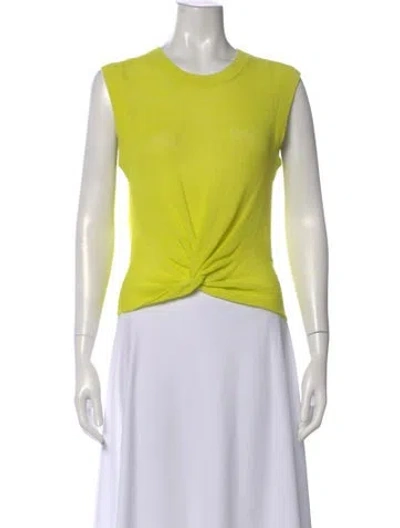Pre-owned Veronica Beard Crew Neck Sleeveless Top In Green