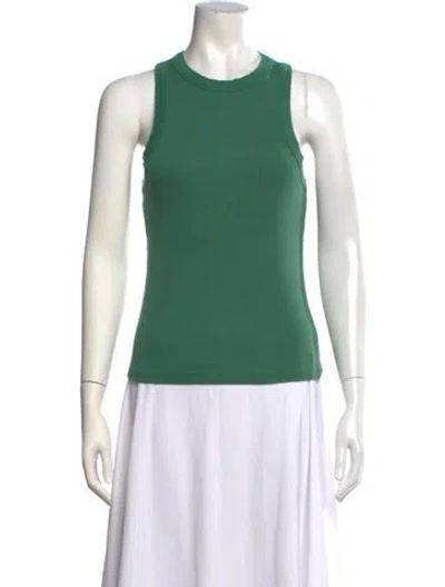 Pre-owned Veronica Beard Crew Neck Sleeveless Top In Green