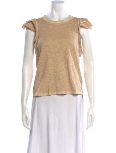 Pre-owned Veronica Beard Crew Neck Sleeveless Top In Neutral