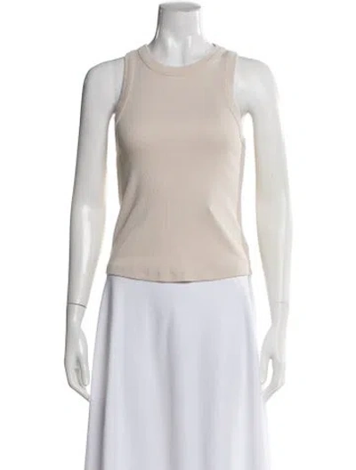 Pre-owned Veronica Beard Crew Neck Sleeveless Top In Neutral