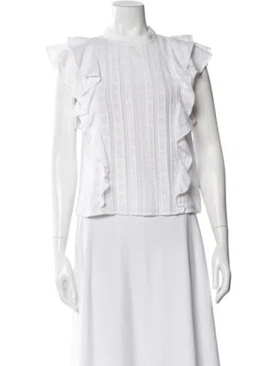 Pre-owned Veronica Beard Crew Neck Sleeveless Top In Neutral