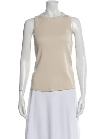 Pre-owned Veronica Beard Crew Neck Sleeveless Top In Neutral
