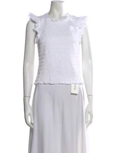 Pre-owned Veronica Beard Crew Neck Sleeveless Top In Neutral
