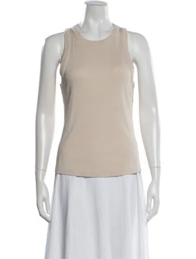 Pre-owned Veronica Beard Crew Neck Sleeveless Top In Neutral