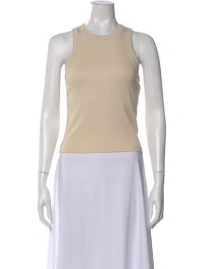 Pre-owned Veronica Beard Crew Neck Sleeveless Top In Neutral