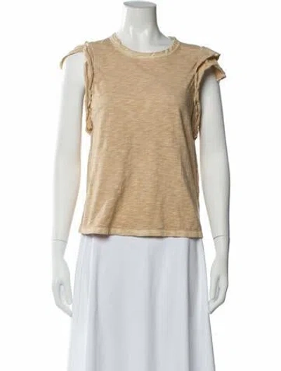Pre-owned Veronica Beard Crew Neck Sleeveless Top In Neutral