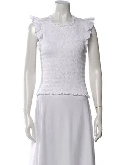 Pre-owned Veronica Beard Crew Neck Sleeveless Top In Neutral