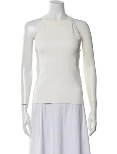 Pre-owned Veronica Beard Crew Neck Sleeveless Top In Neutral