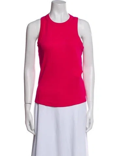 Pre-owned Veronica Beard Crew Neck Sleeveless Top In Pink