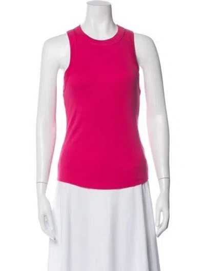 Pre-owned Veronica Beard Crew Neck Sleeveless Top In Pink