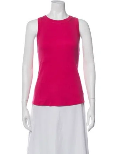 Pre-owned Veronica Beard Crew Neck Sleeveless Top In Pink