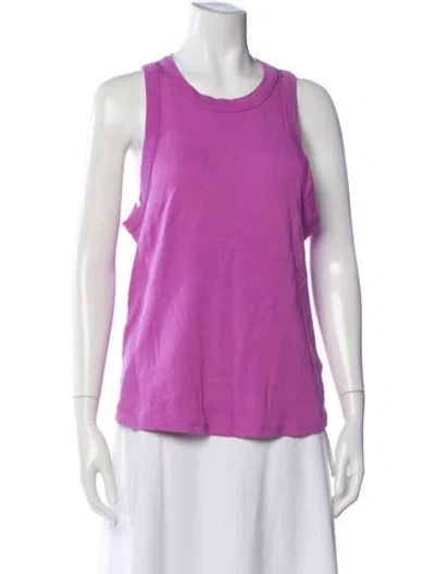 Pre-owned Veronica Beard Crew Neck Sleeveless Top In Purple