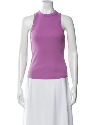 Pre-owned Veronica Beard Crew Neck Sleeveless Top In Purple
