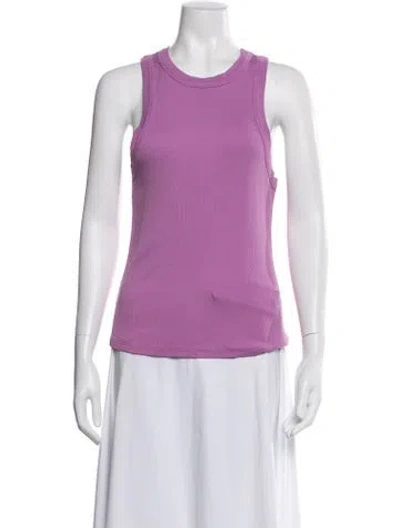 Pre-owned Veronica Beard Crew Neck Sleeveless Top In Purple