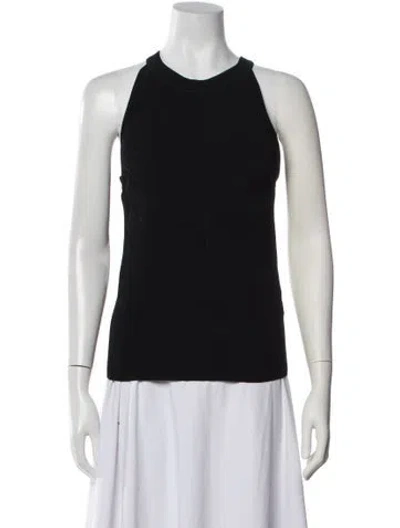 Pre-owned Veronica Beard Crew Neck Sleeveless Top W/ Tags In Black