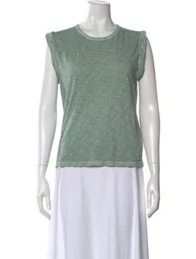 Pre-owned Veronica Beard Crew Neck Sleeveless T-shirt In Green