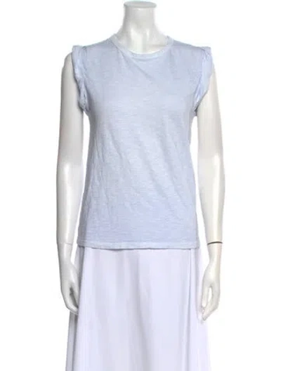 Pre-owned Veronica Beard Crew Neck Sleeveless T-shirt In White
