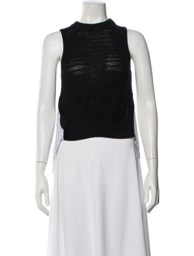 Pre-owned Veronica Beard Crew Neck Sweater In Black