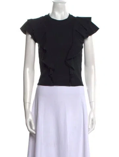 Pre-owned Veronica Beard Crew Neck Sweater In Black