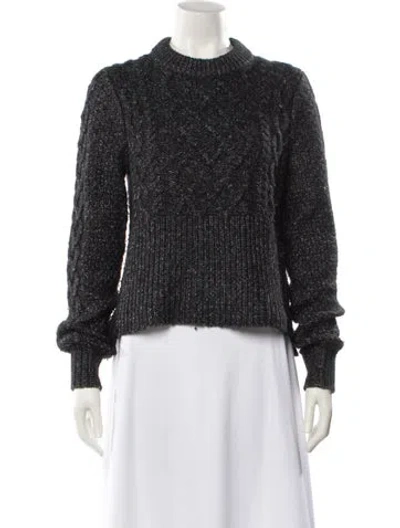 Pre-owned Veronica Beard Crew Neck Sweater In Black