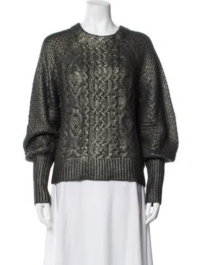 Pre-owned Veronica Beard Crew Neck Sweater In Black
