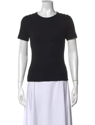 Pre-owned Veronica Beard Crew Neck Sweater In Black