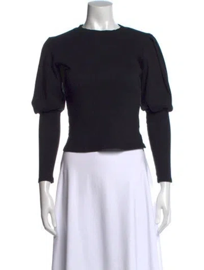 Pre-owned Veronica Beard Crew Neck Sweater In Black