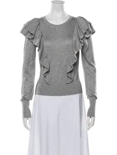Pre-owned Veronica Beard Crew Neck Sweater In Black