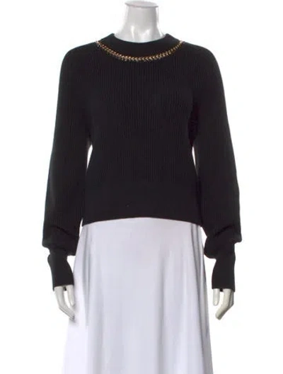 Pre-owned Veronica Beard Crew Neck Sweater In Black