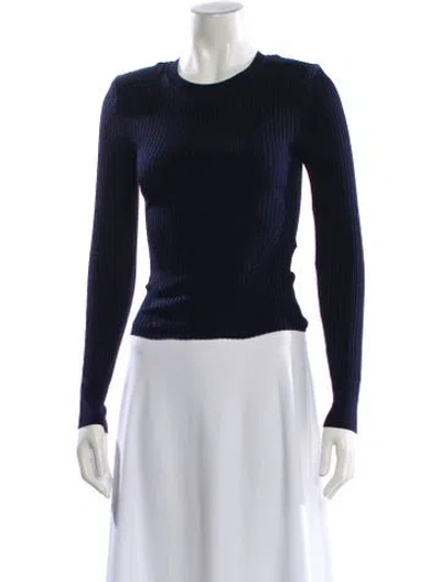 Pre-owned Veronica Beard Crew Neck Sweater In Blue