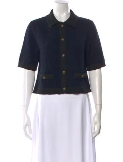 Pre-owned Veronica Beard Crew Neck Sweater In Blue