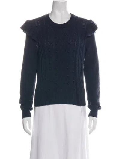 Pre-owned Veronica Beard Crew Neck Sweater In Blue