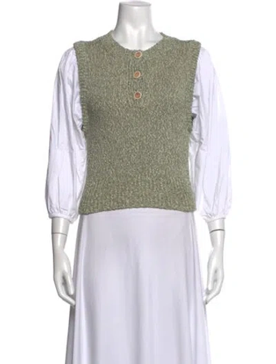 Pre-owned Veronica Beard Crew Neck Sweater In Brown
