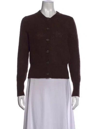 Pre-owned Veronica Beard Crew Neck Sweater In Brown