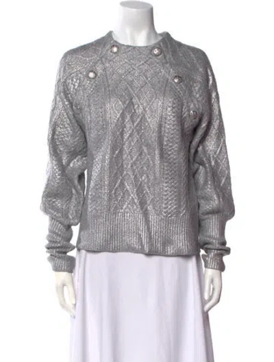 Pre-owned Veronica Beard Crew Neck Sweater In Gray