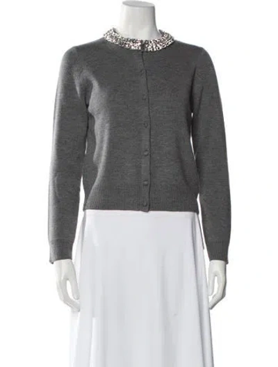 Pre-owned Veronica Beard Crew Neck Sweater In Gray