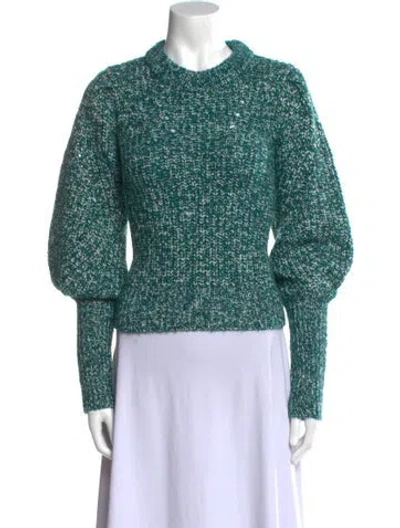 Pre-owned Veronica Beard Crew Neck Sweater In Green
