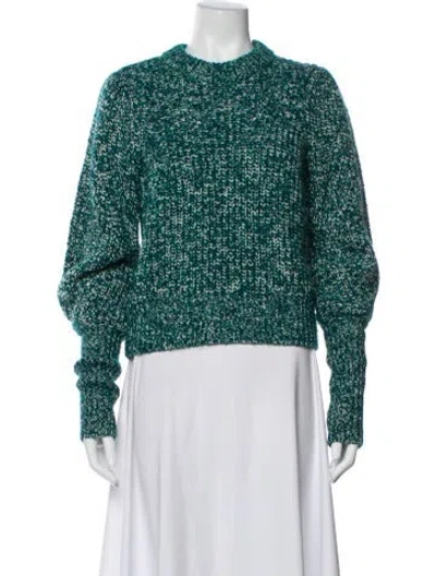 Pre-owned Veronica Beard Crew Neck Sweater In Green