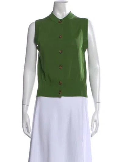 Pre-owned Veronica Beard Crew Neck Sweater In Green