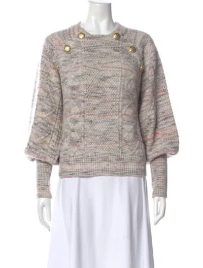 Pre-owned Veronica Beard Crew Neck Sweater In Neutral