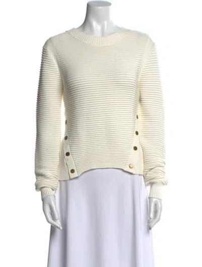 Pre-owned Veronica Beard Crew Neck Sweater In Neutral