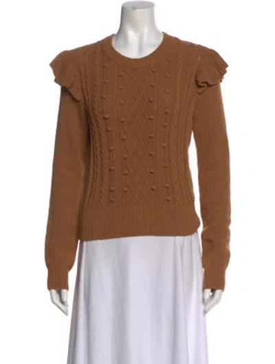 Pre-owned Veronica Beard Crew Neck Sweater In Neutral